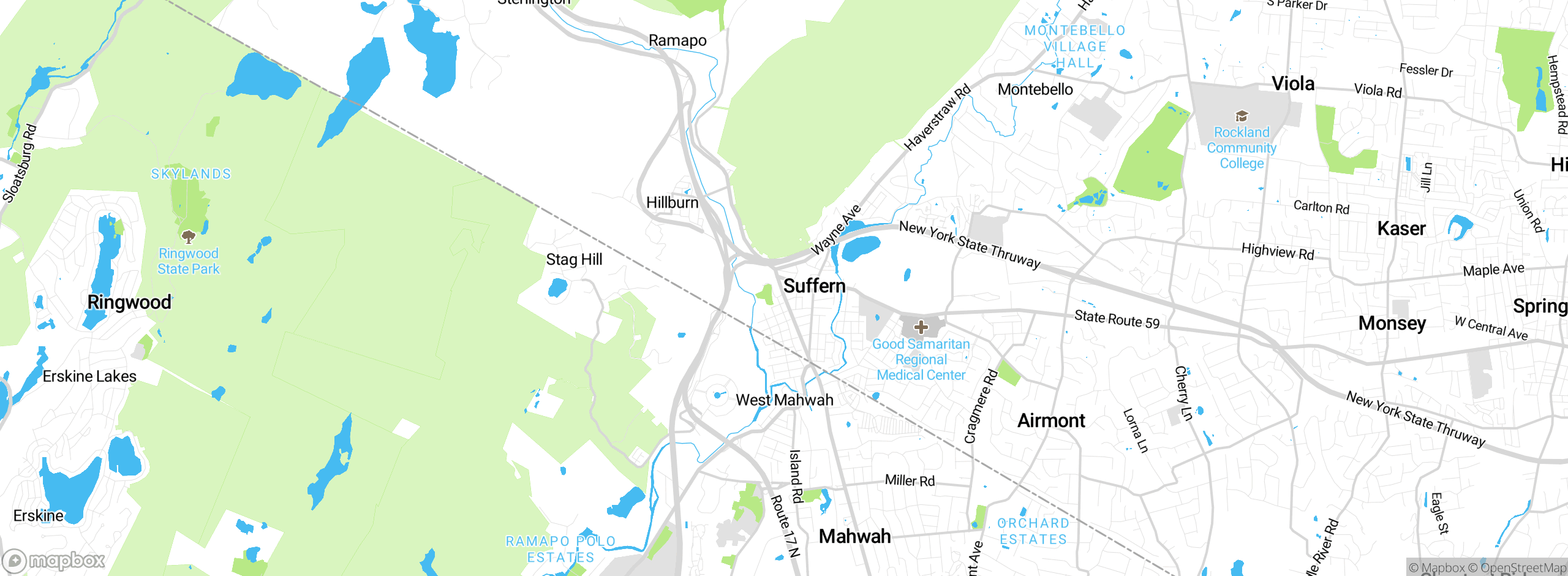 Map showing approximate location