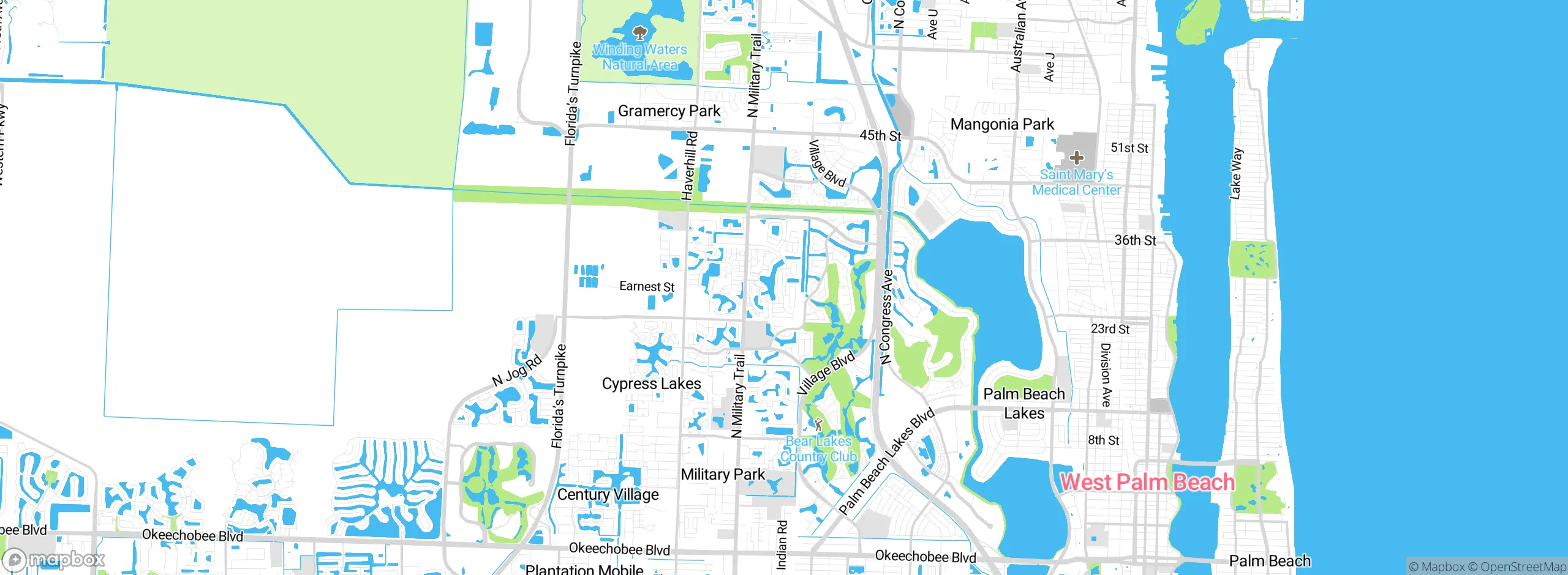Map showing approximate location