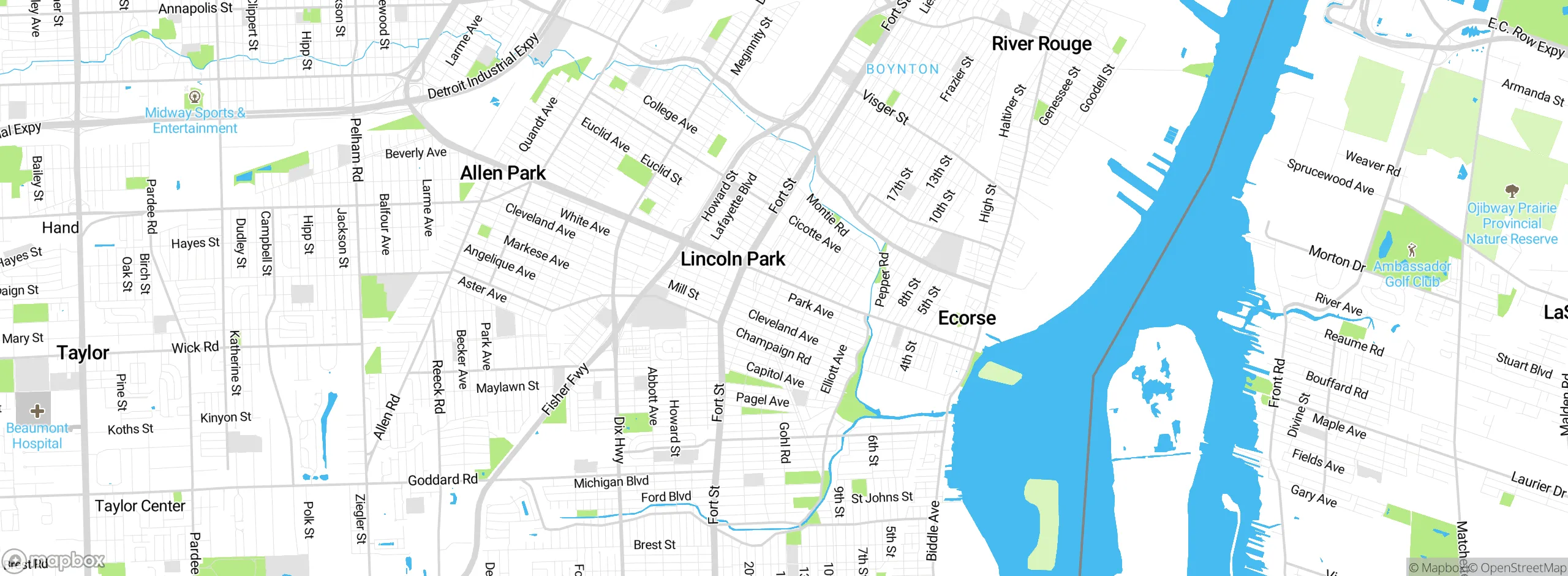 Map showing approximate location
