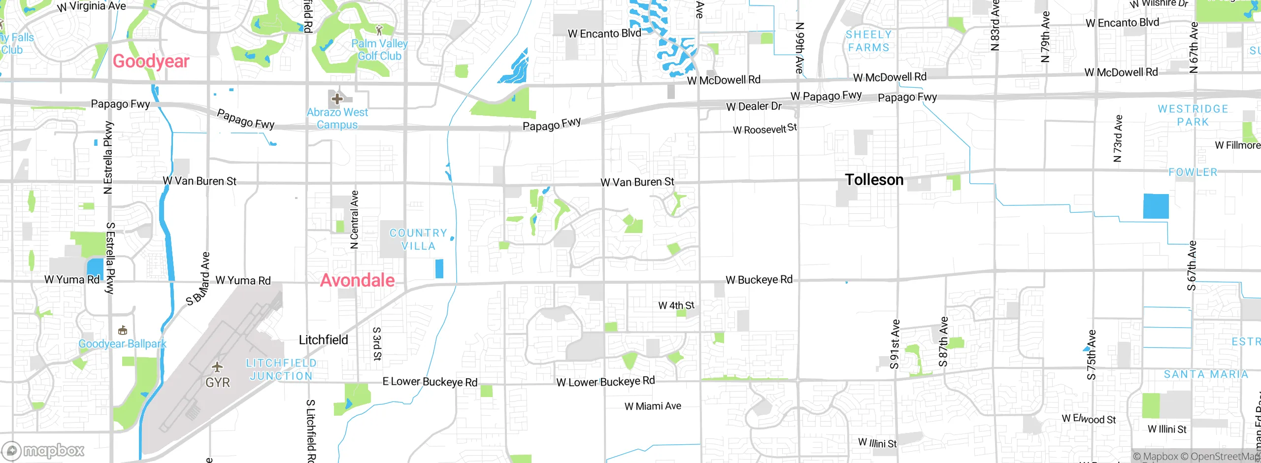 Map showing approximate location