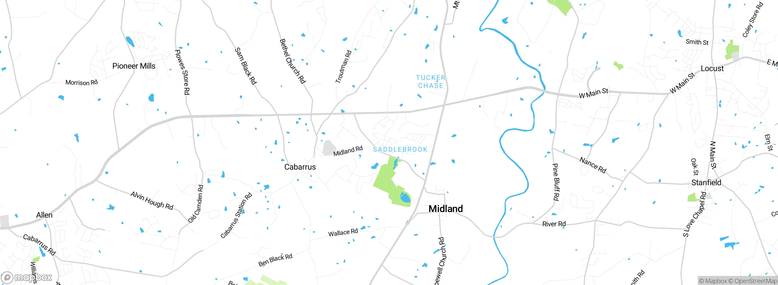 Map showing approximate location