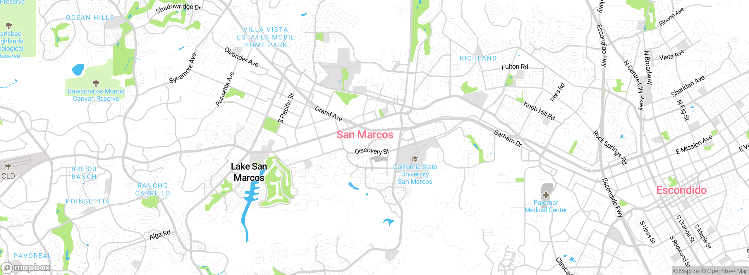 Map showing approximate location