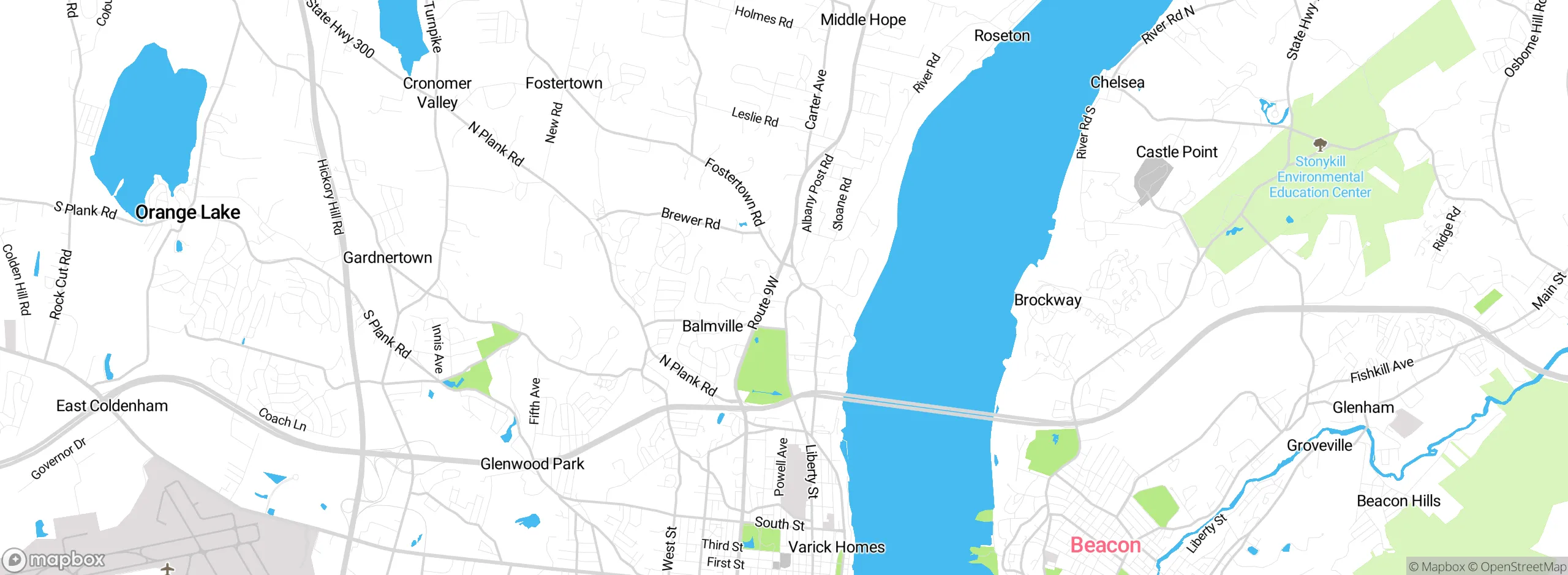 Map showing approximate location