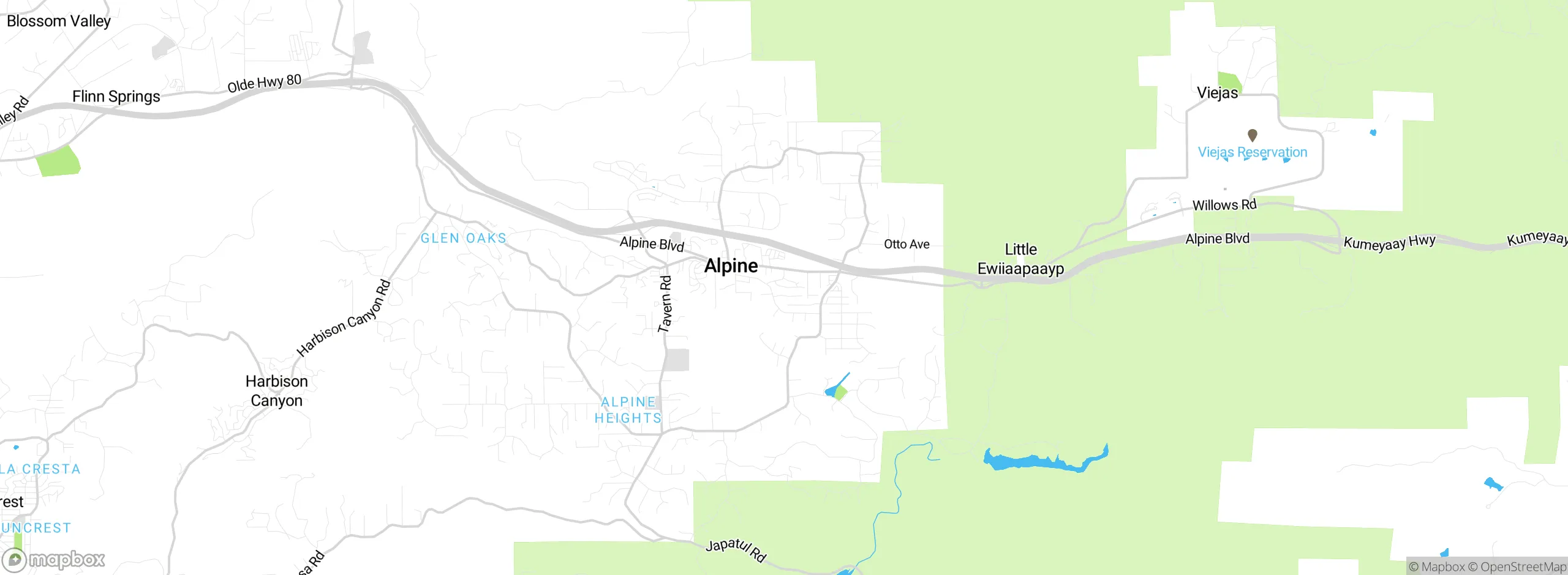 Map showing approximate location