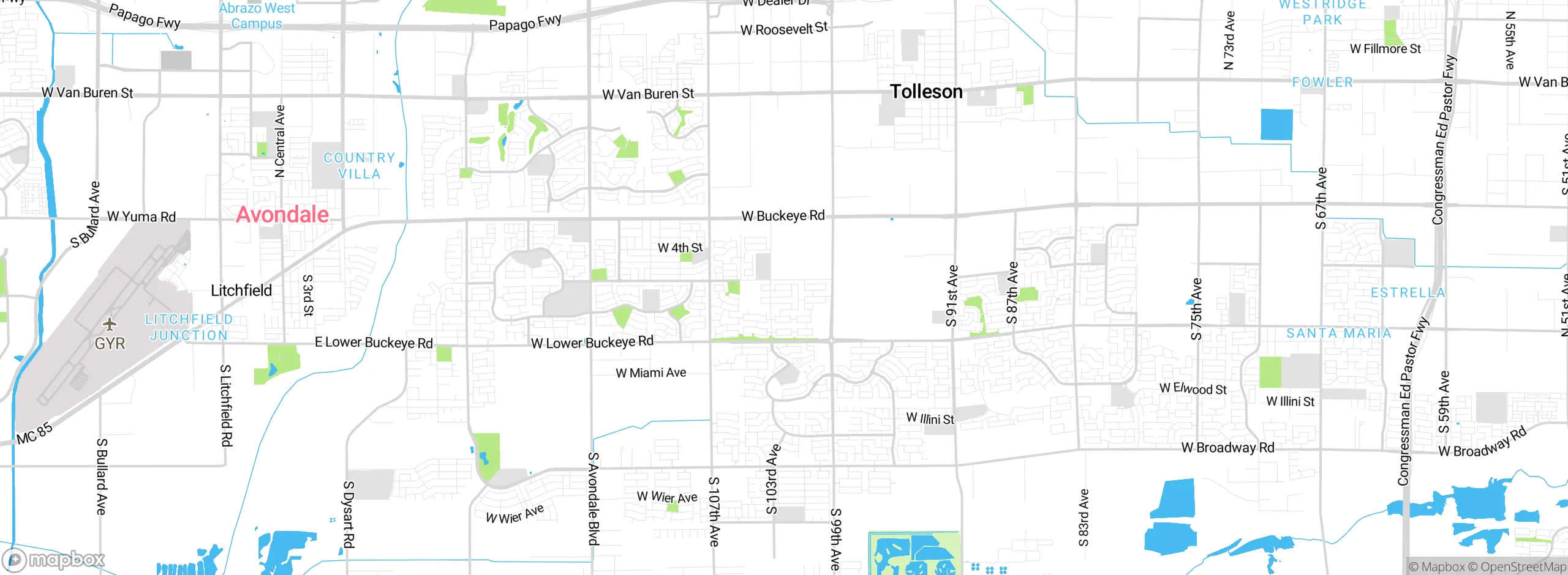 Map showing approximate location
