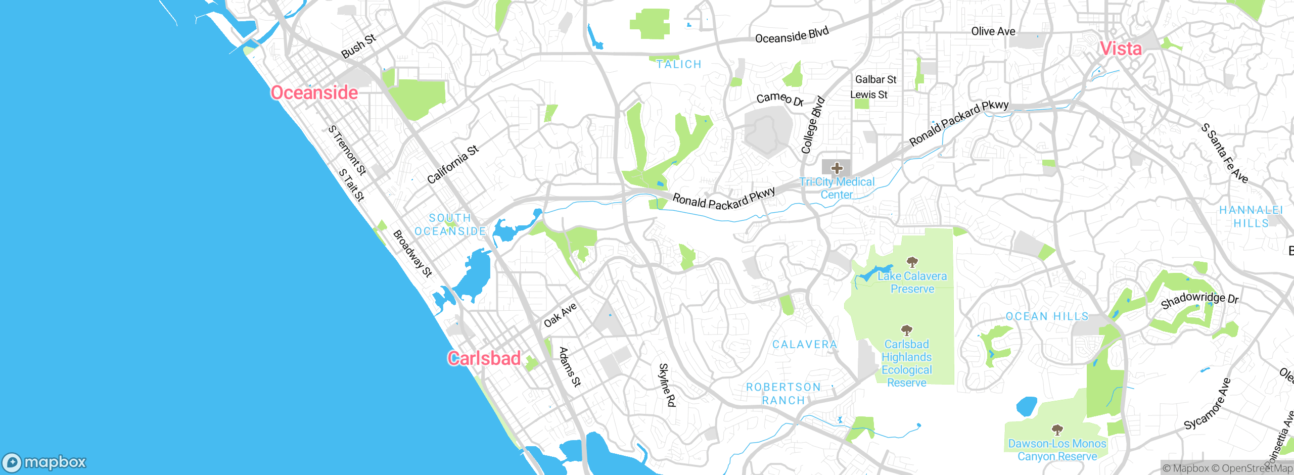 Map showing approximate location