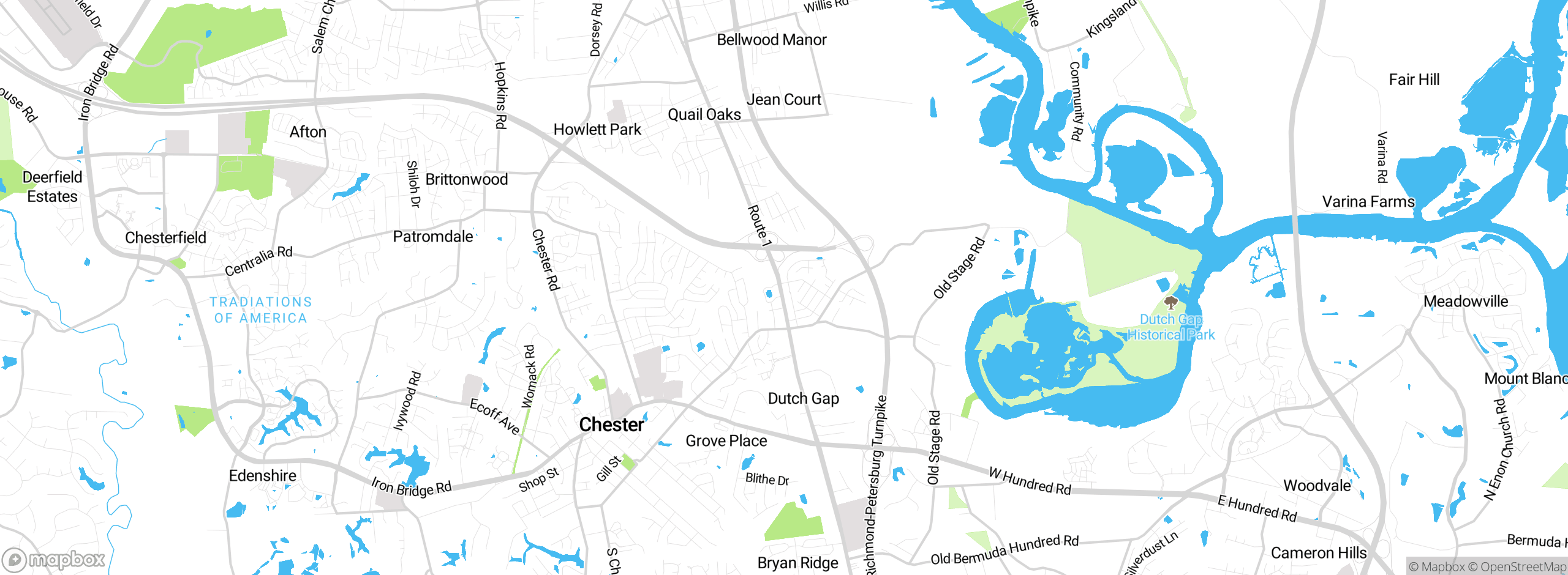 Map showing approximate location