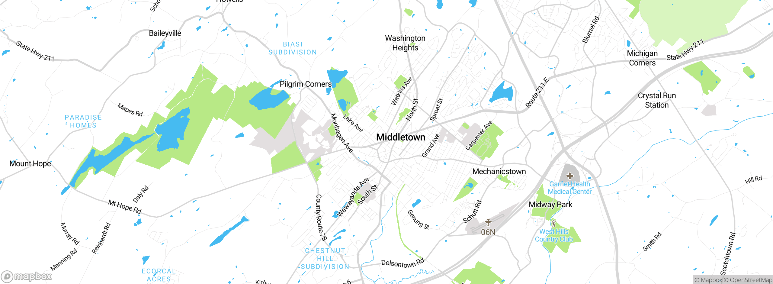 Map showing approximate location
