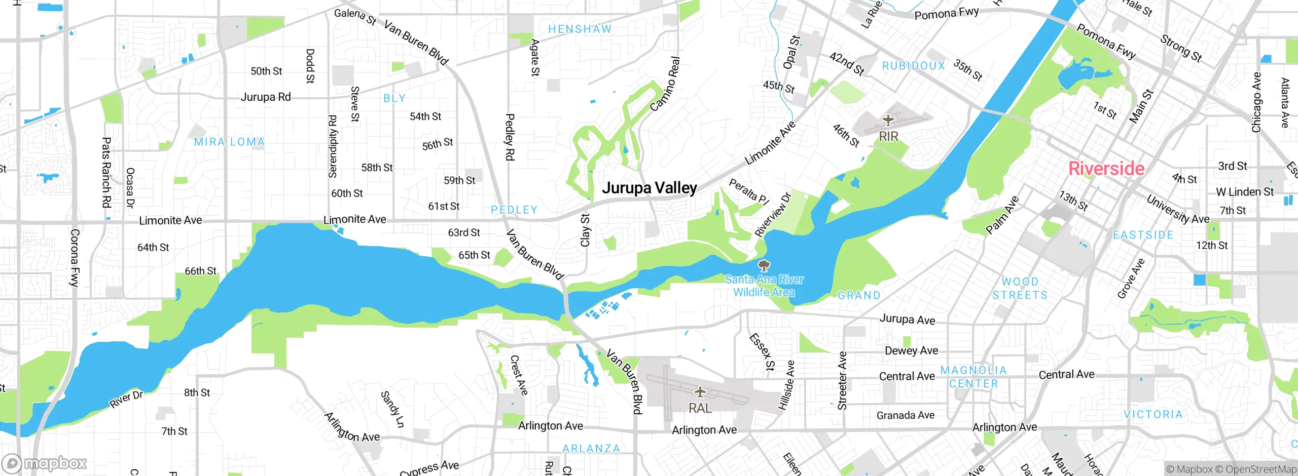 Map showing approximate location
