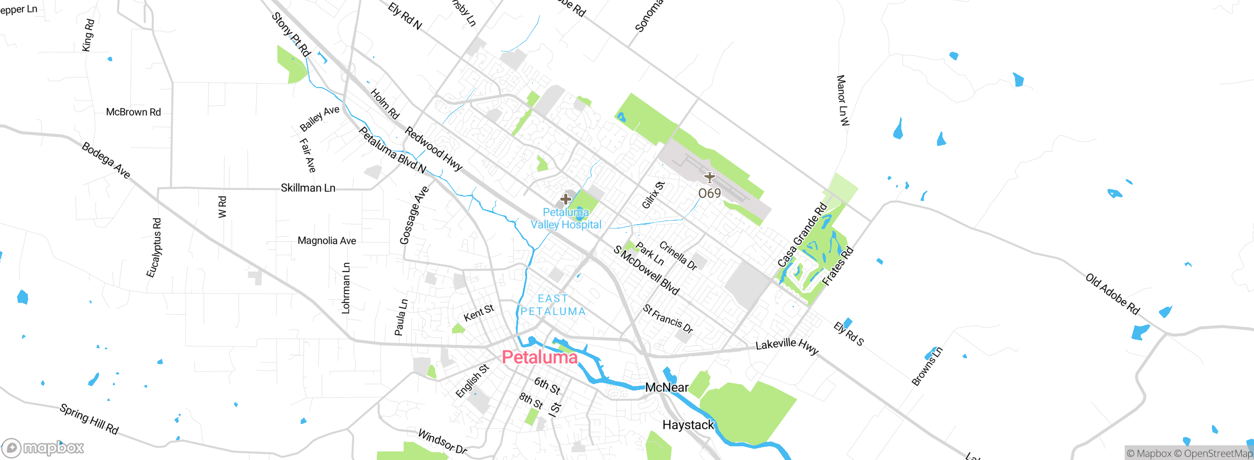 Map showing approximate location