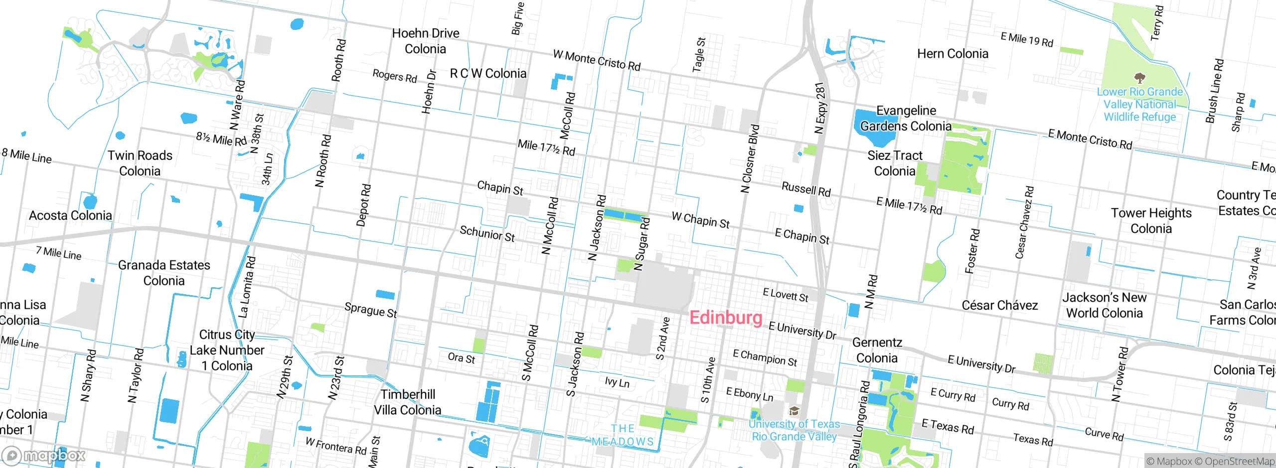 Map showing approximate location
