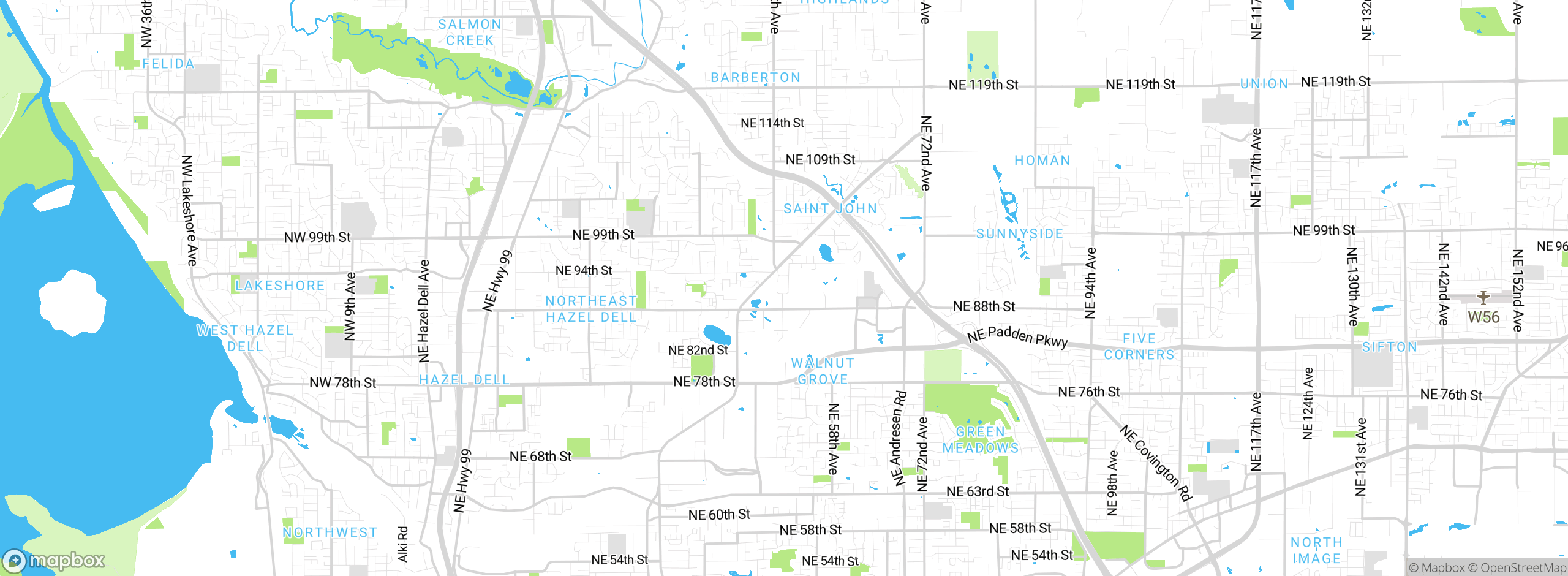 Map showing approximate location