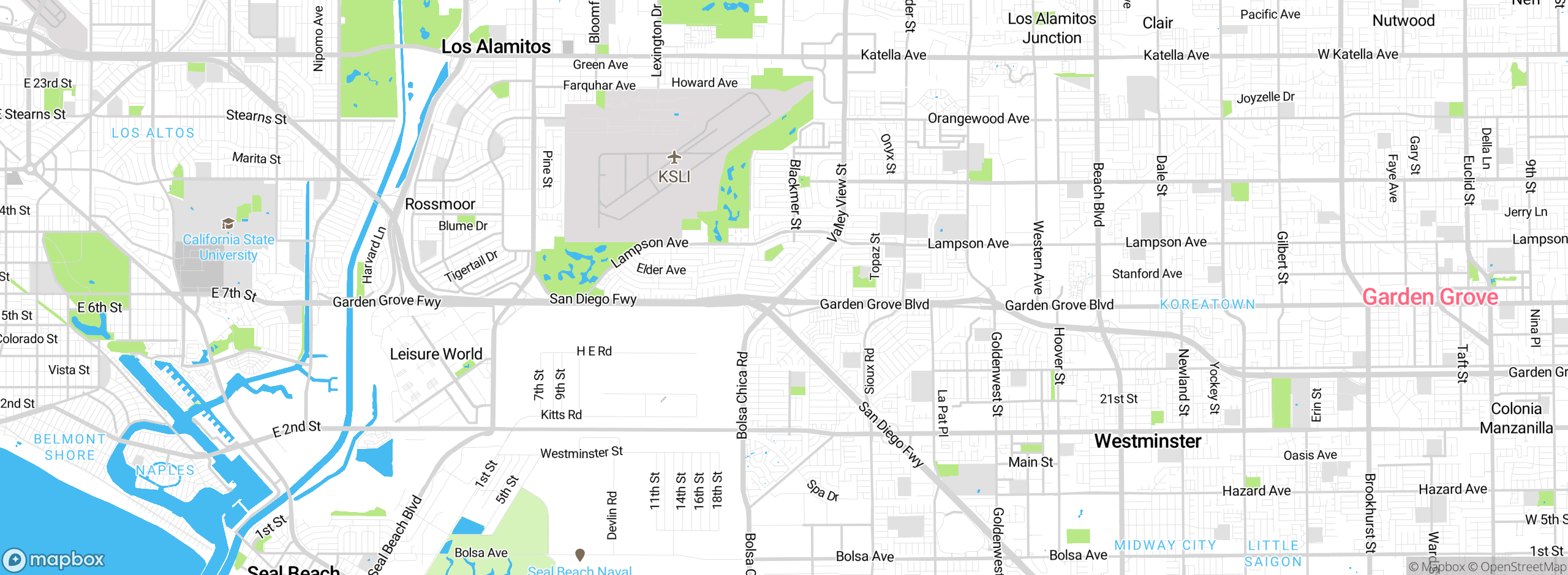 Map showing approximate location