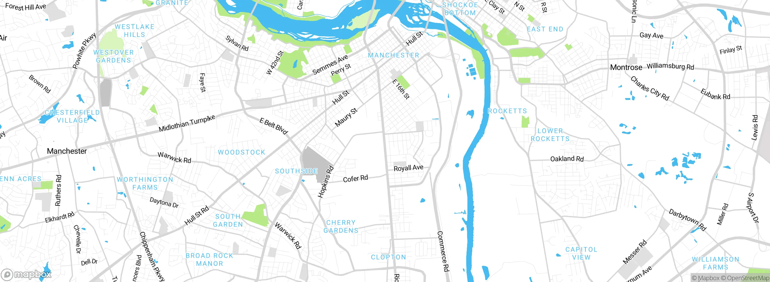 Map showing approximate location
