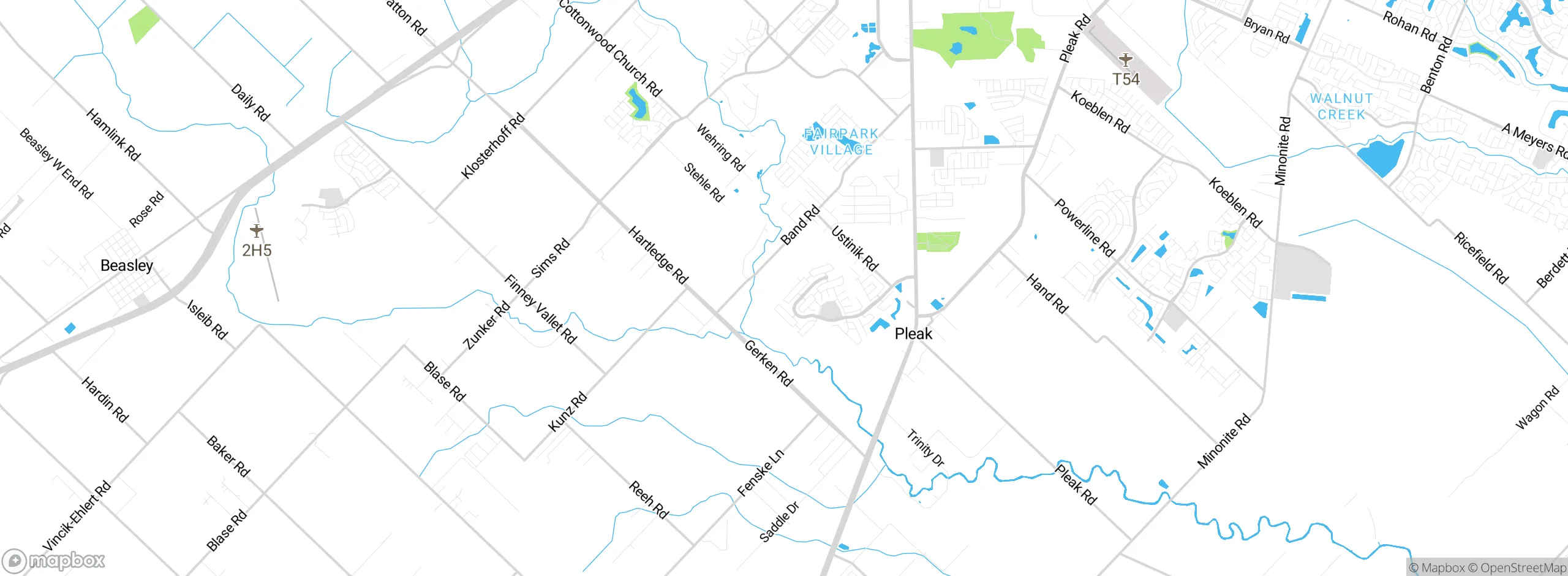 Map showing approximate location