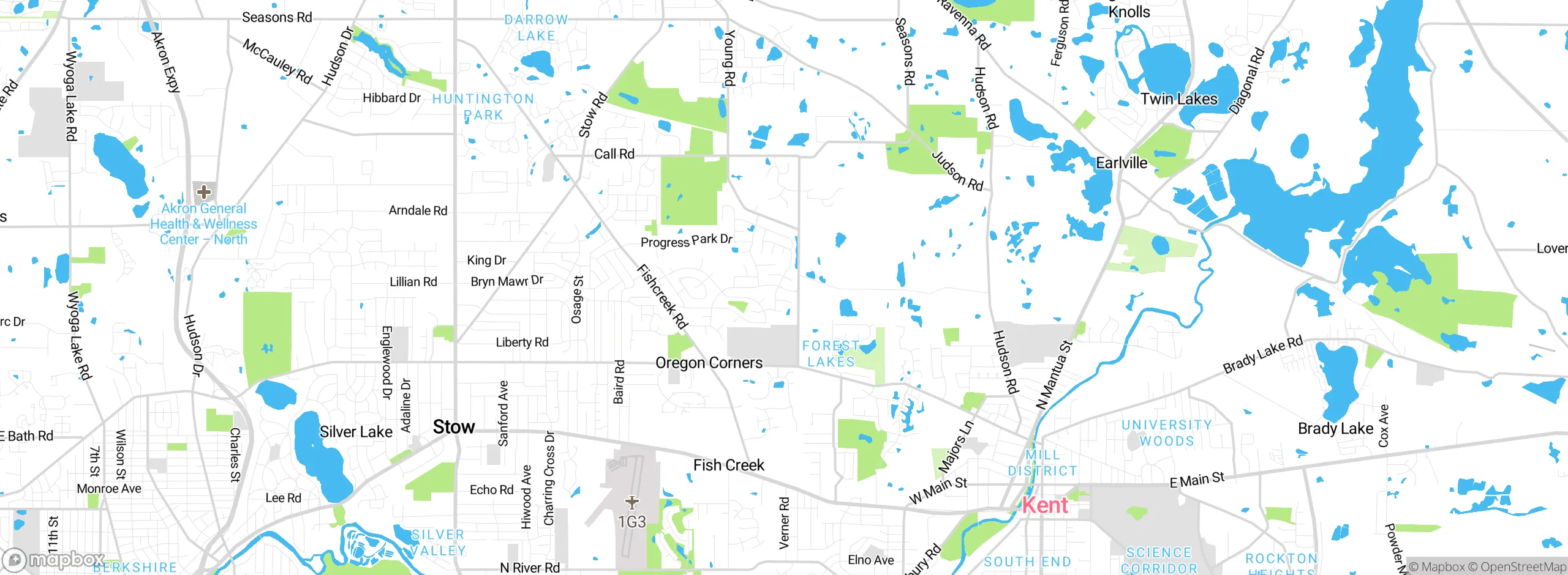 Map showing approximate location