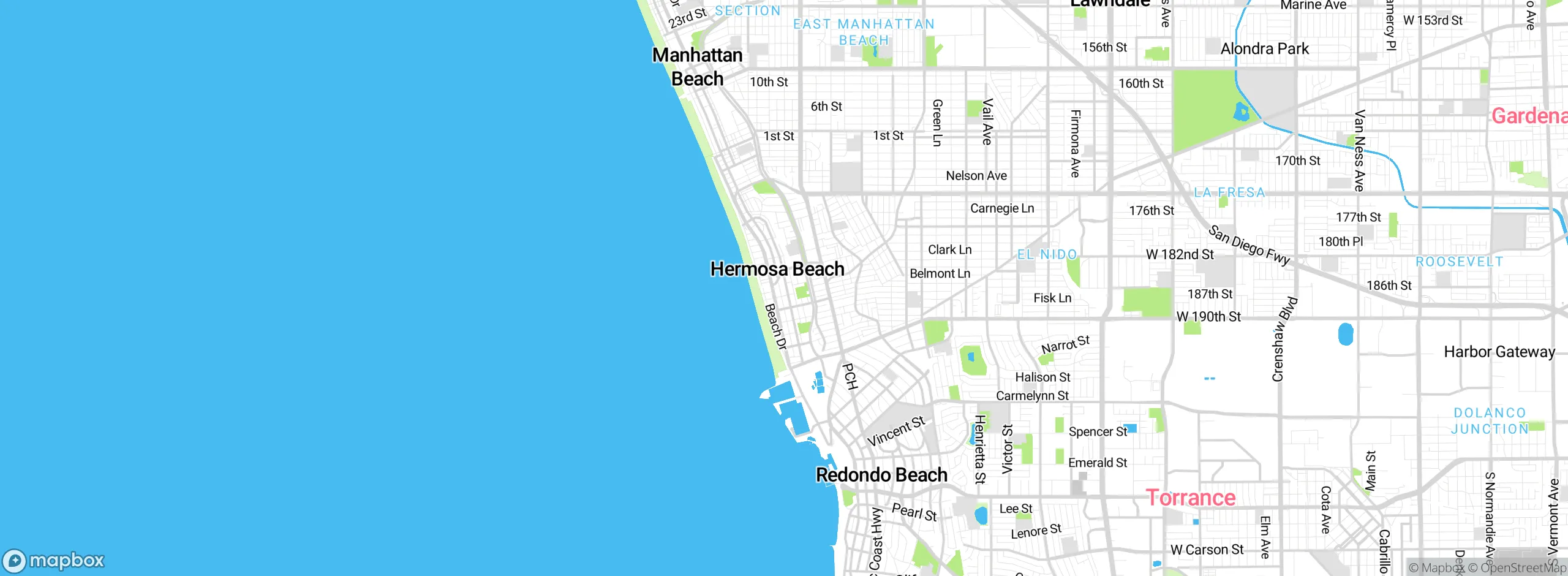 Map showing approximate location