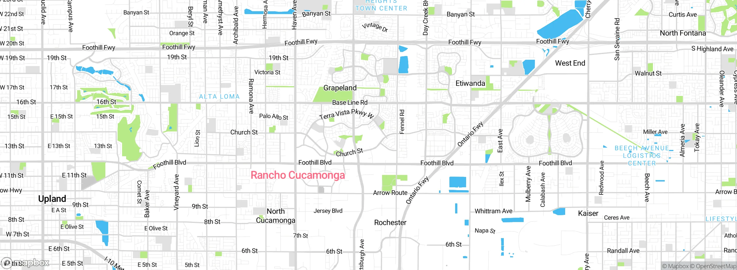 Map showing approximate location