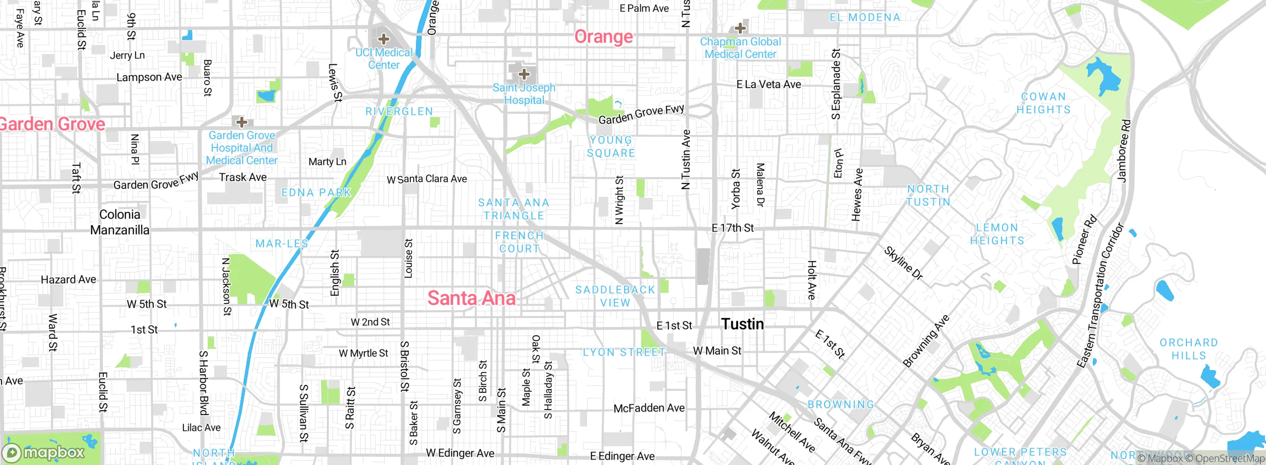Map showing approximate location