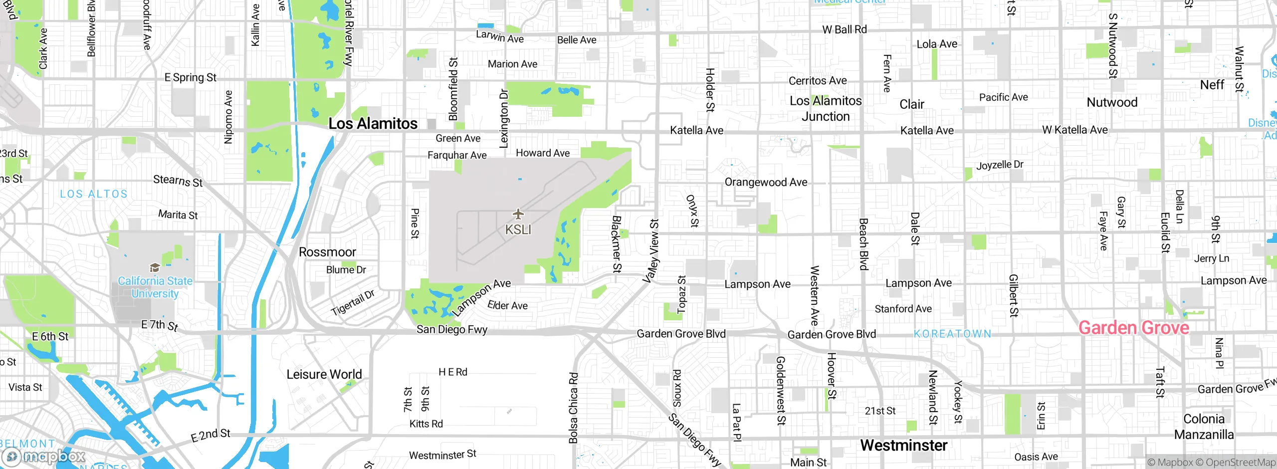Map showing approximate location