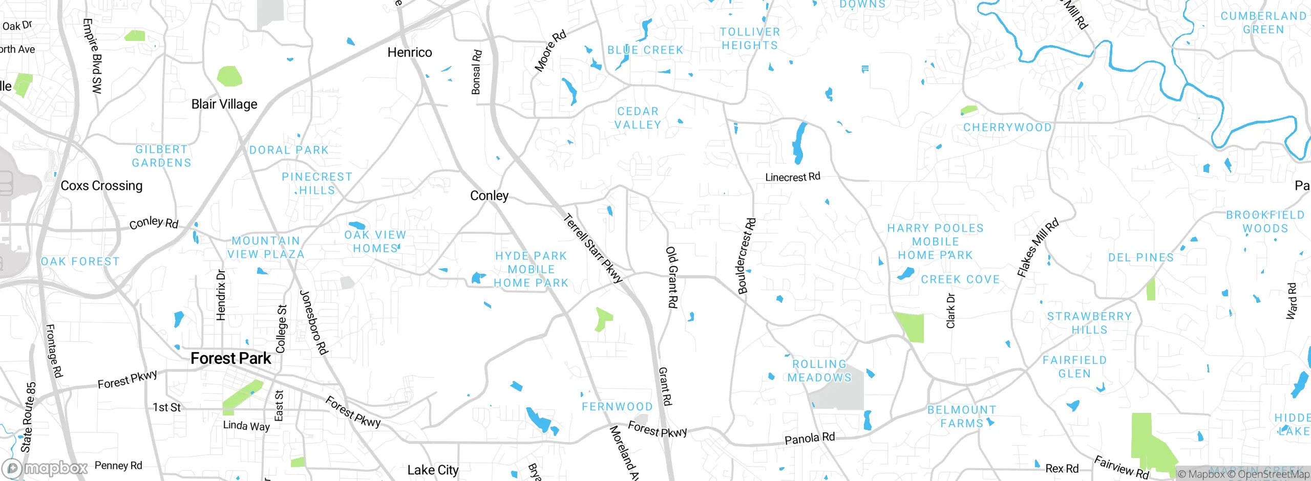Map showing approximate location