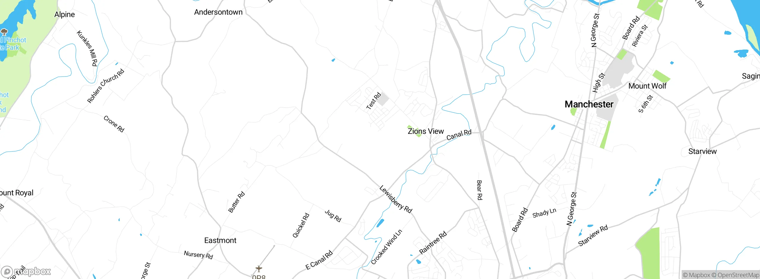 Map showing approximate location