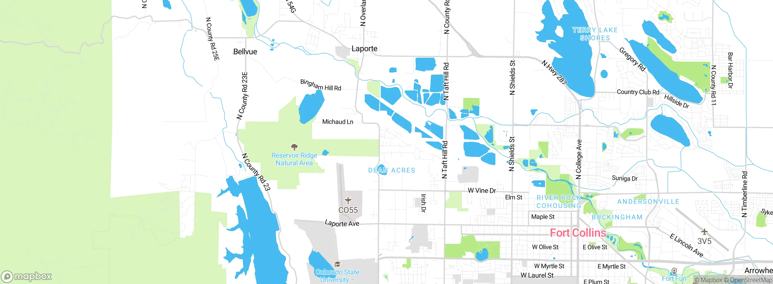 Map showing approximate location