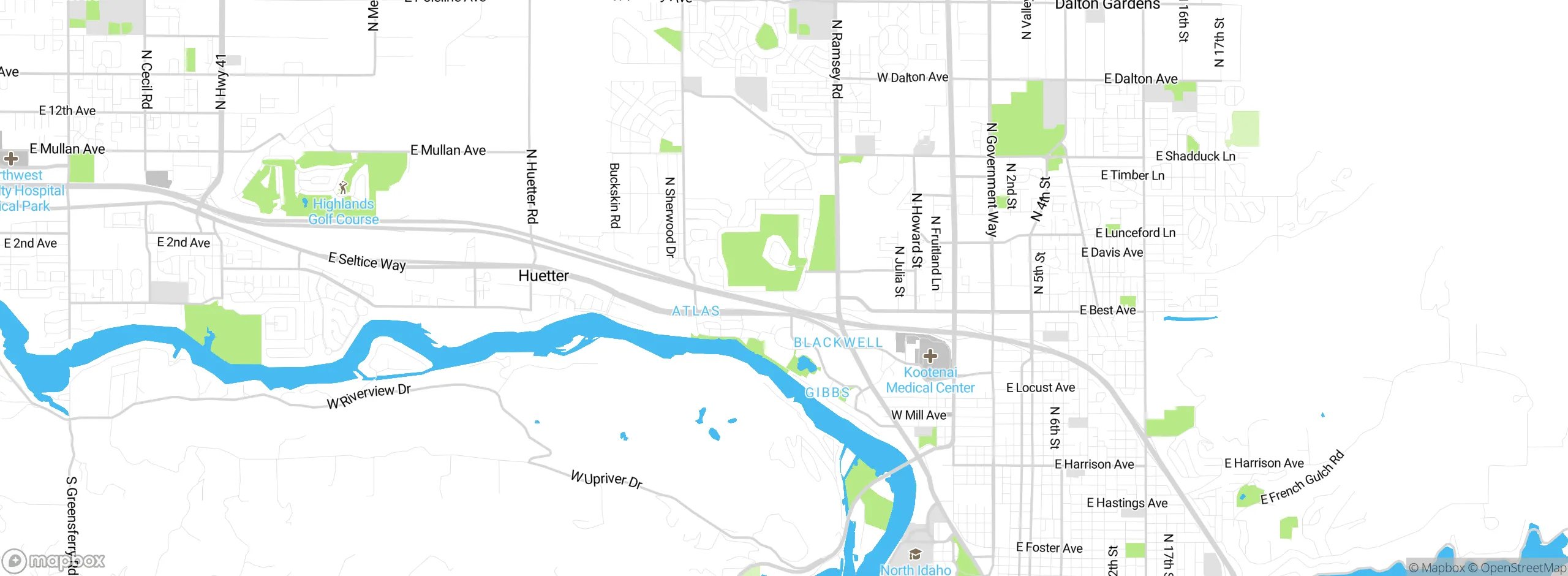 Map showing approximate location