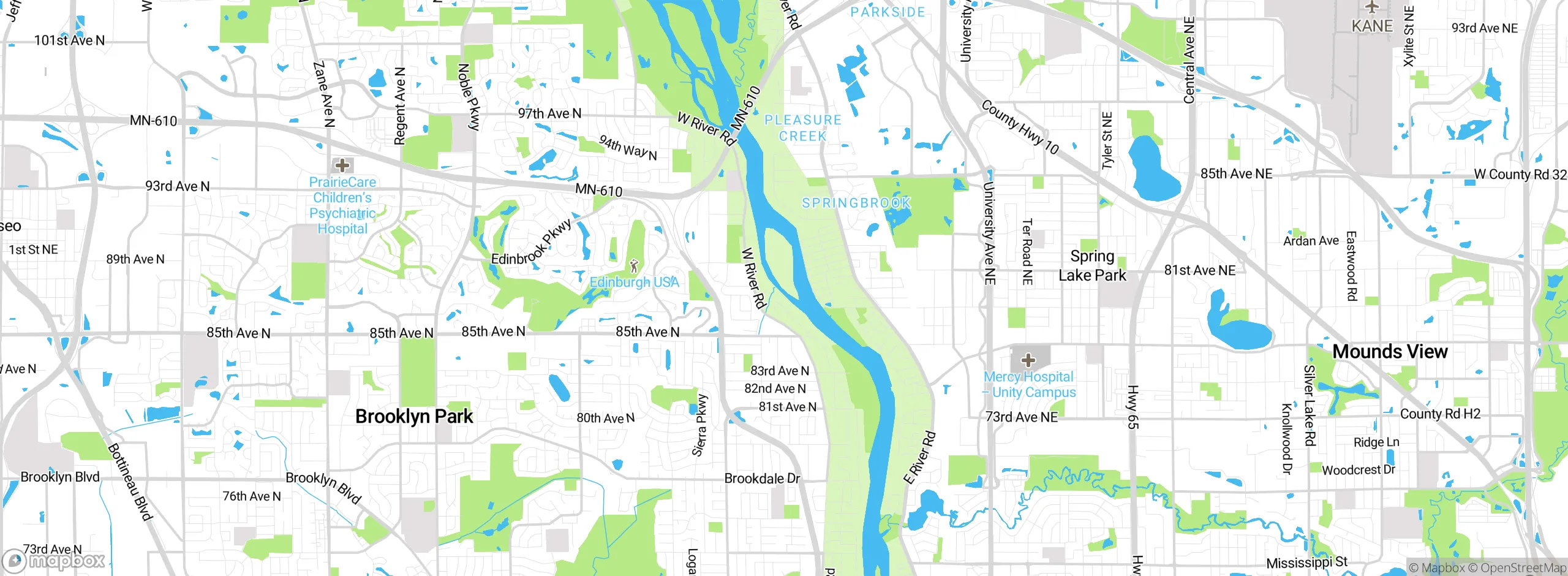 Map showing approximate location