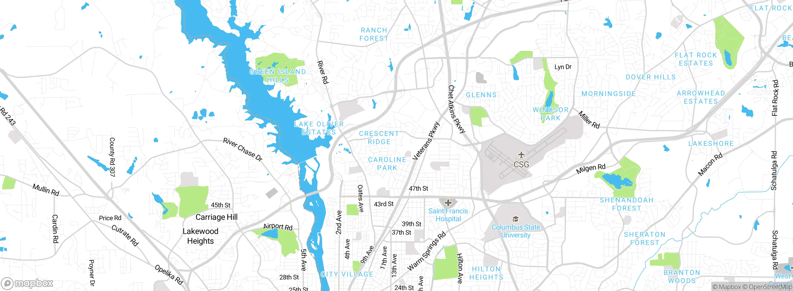 Map showing approximate location