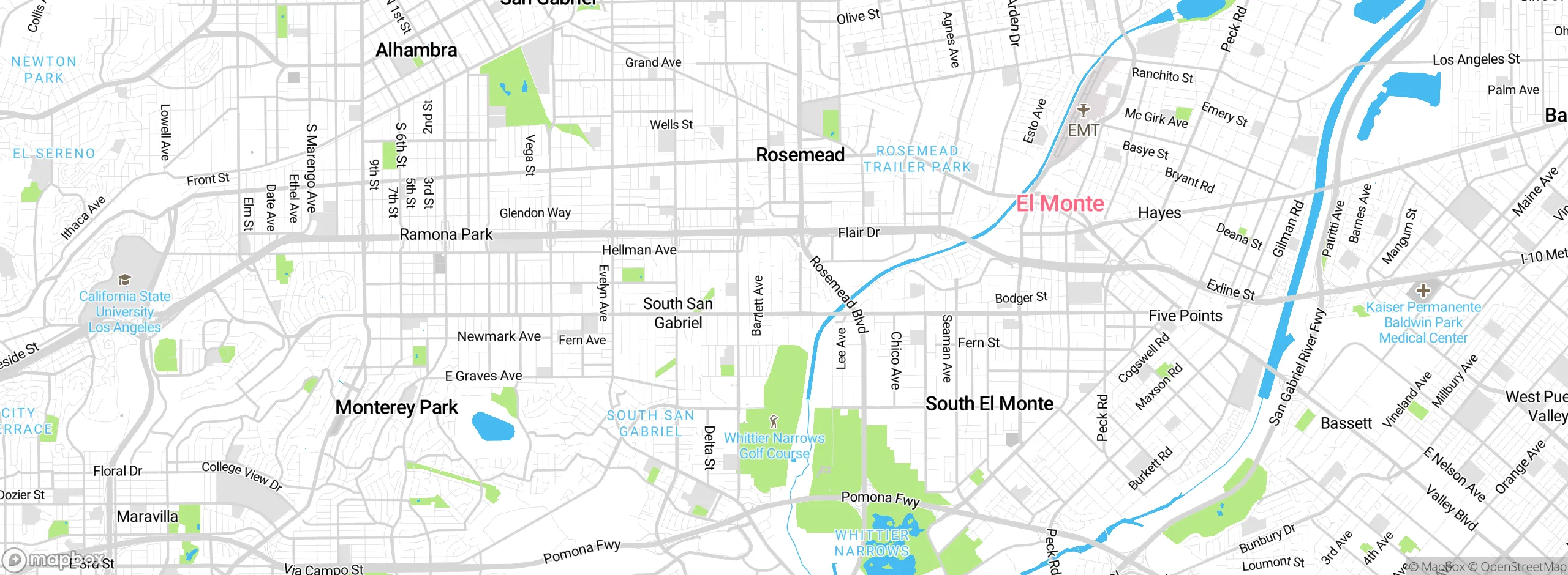 Map showing approximate location