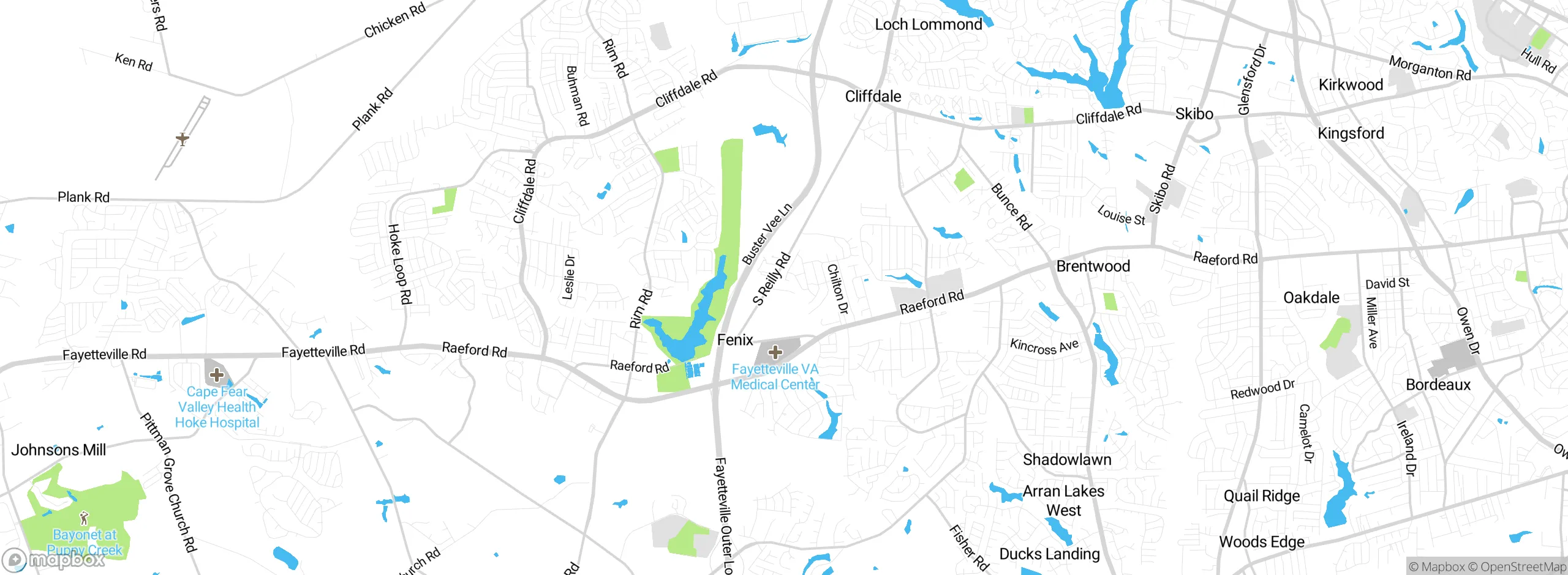 Map showing approximate location