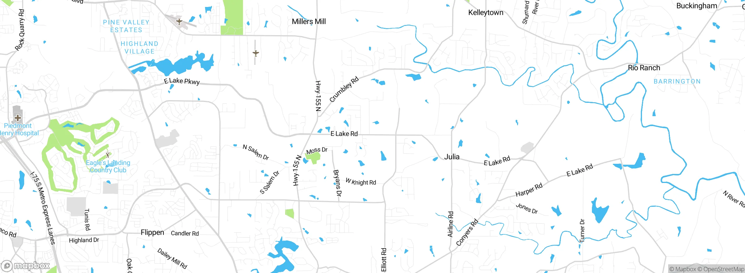 Map showing approximate location