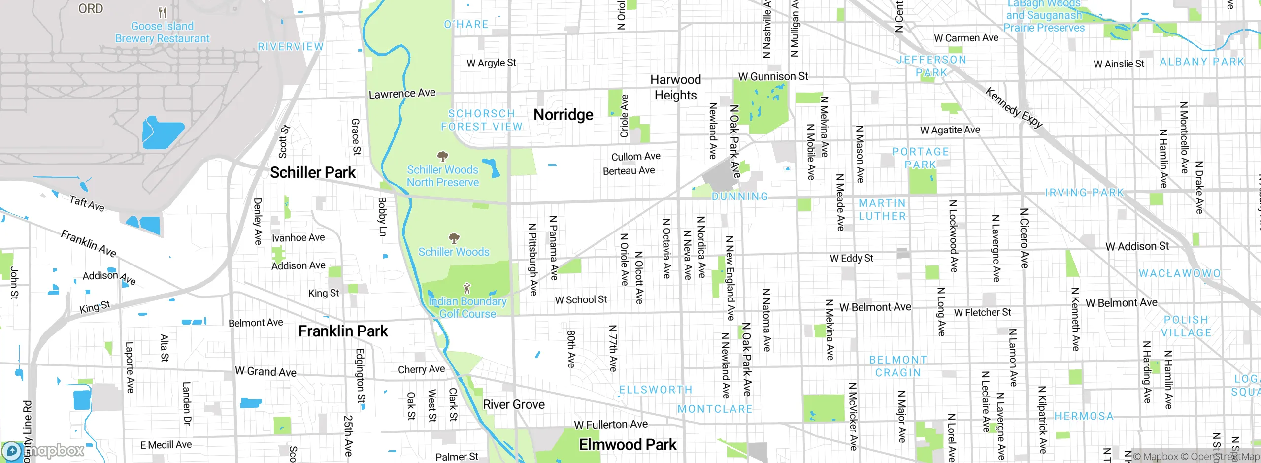 Map showing approximate location