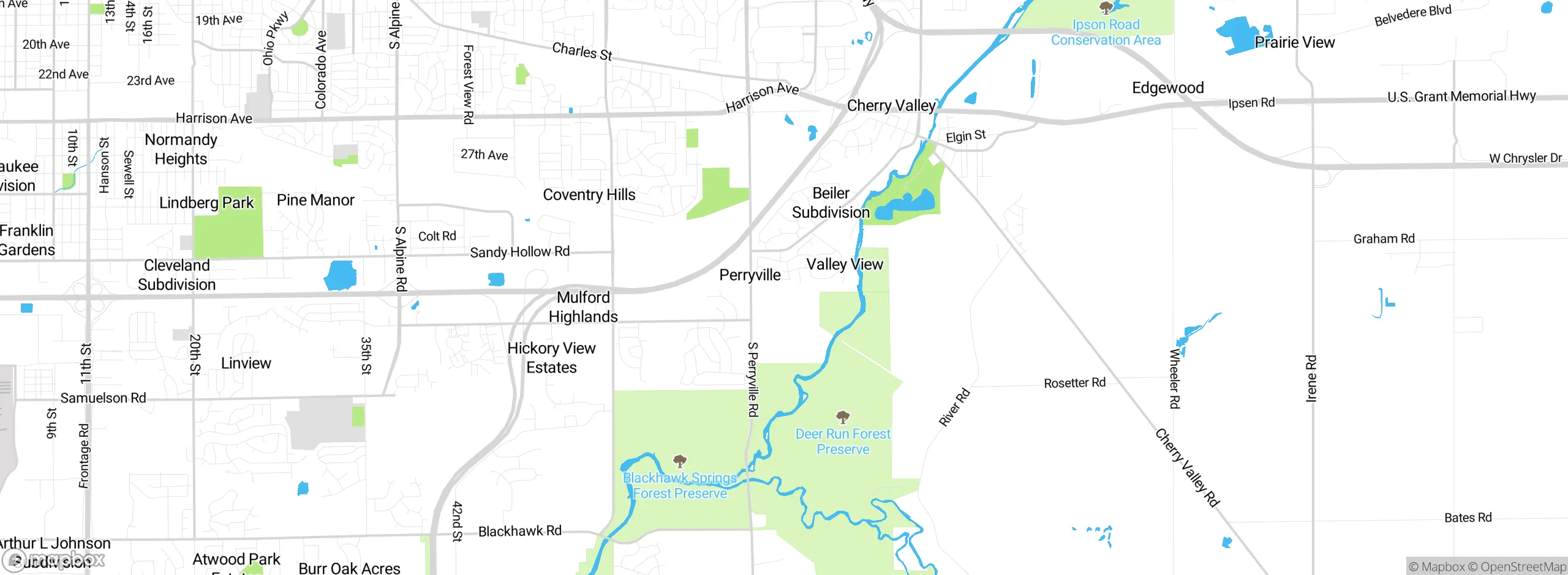 Map showing approximate location