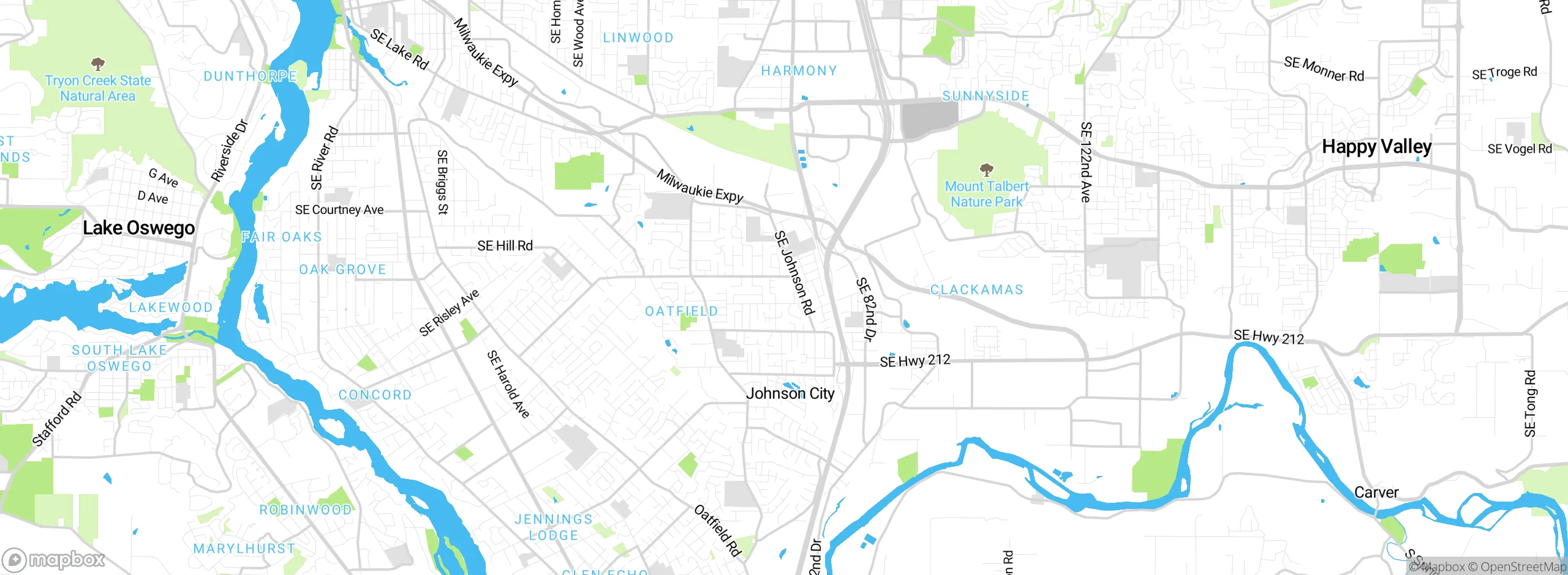 Map showing approximate location