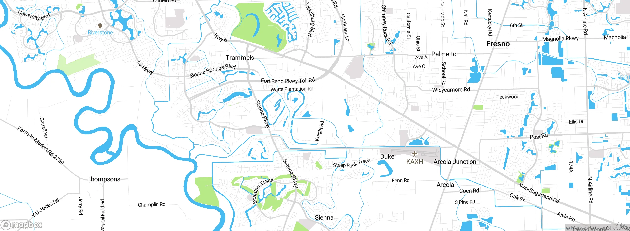 Map showing approximate location