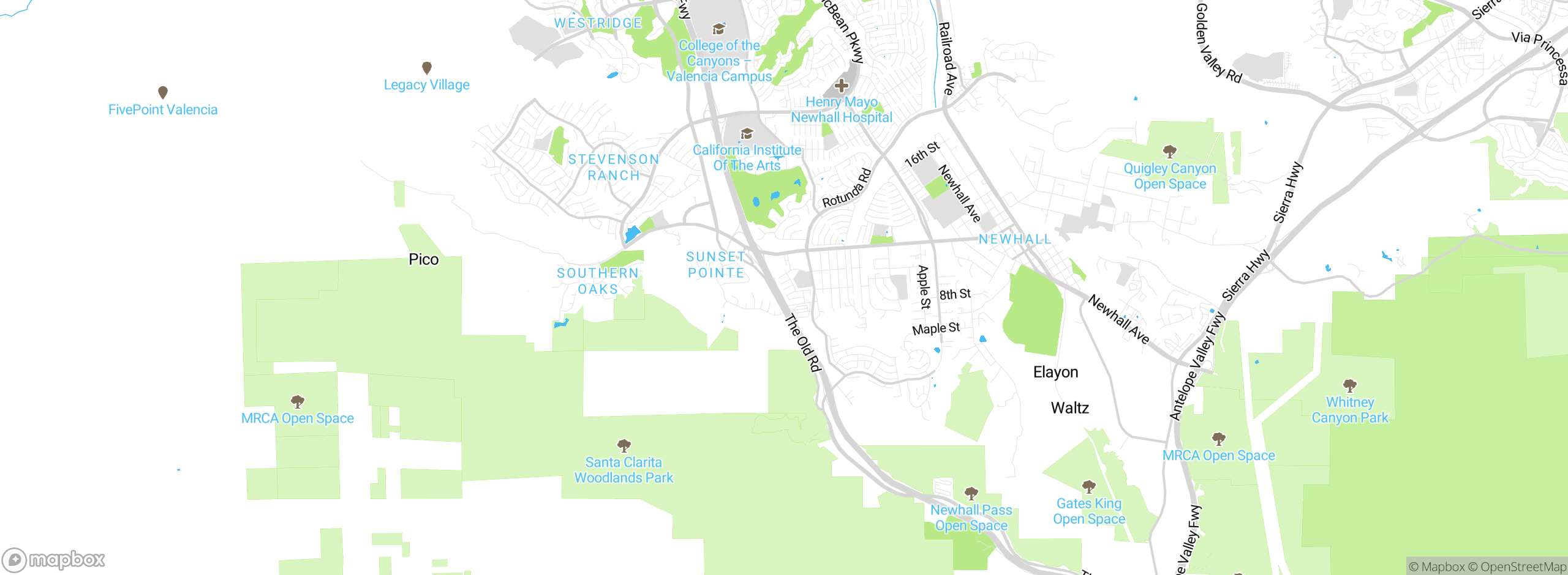 Map showing approximate location