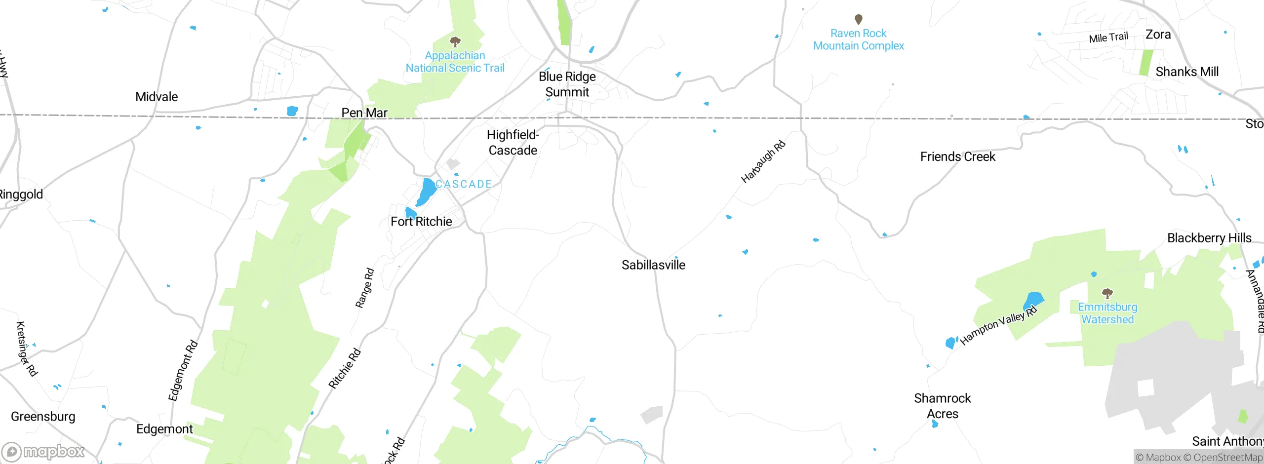 Map showing approximate location