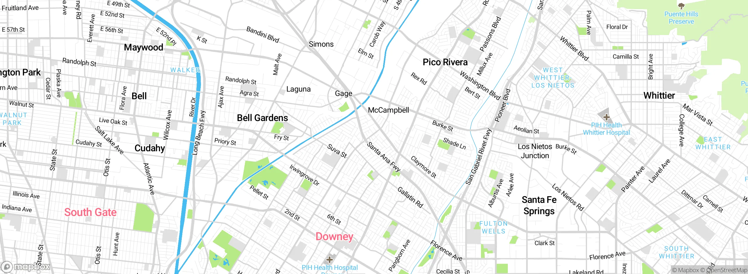 Map showing approximate location