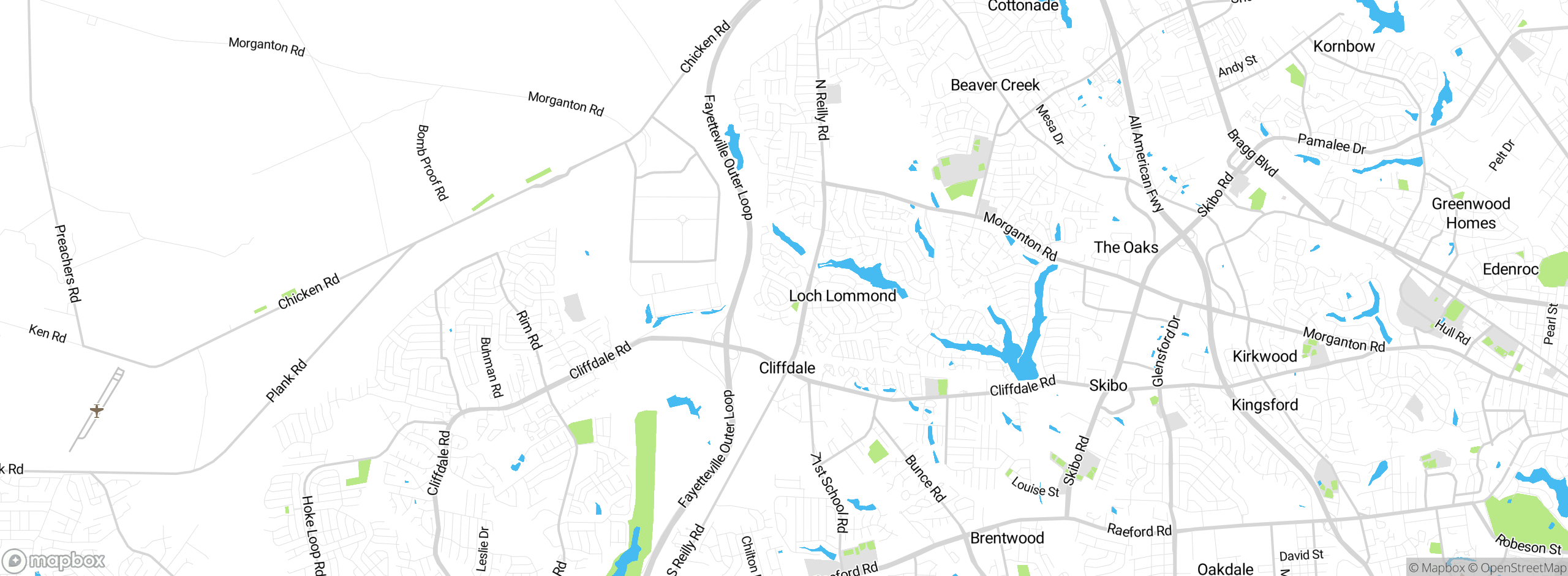 Map showing approximate location