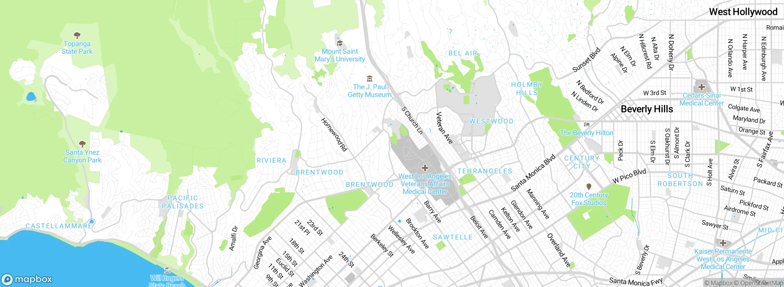 Map showing approximate location