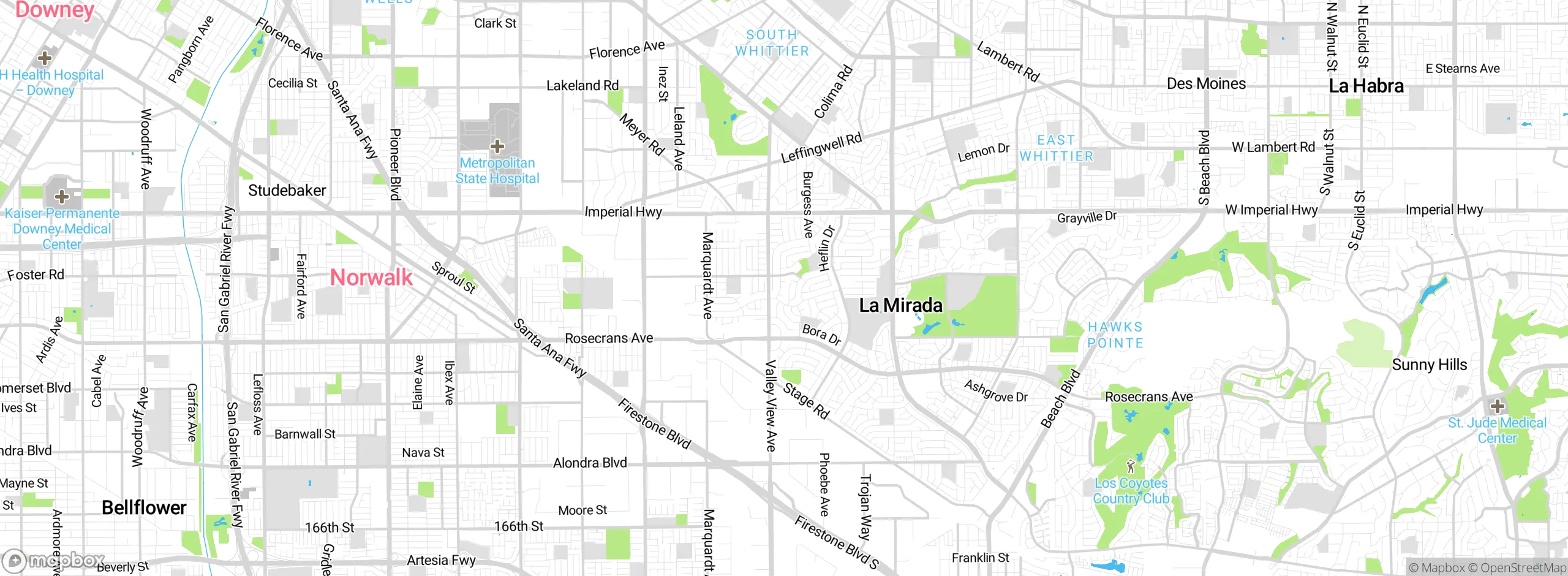 Map showing approximate location