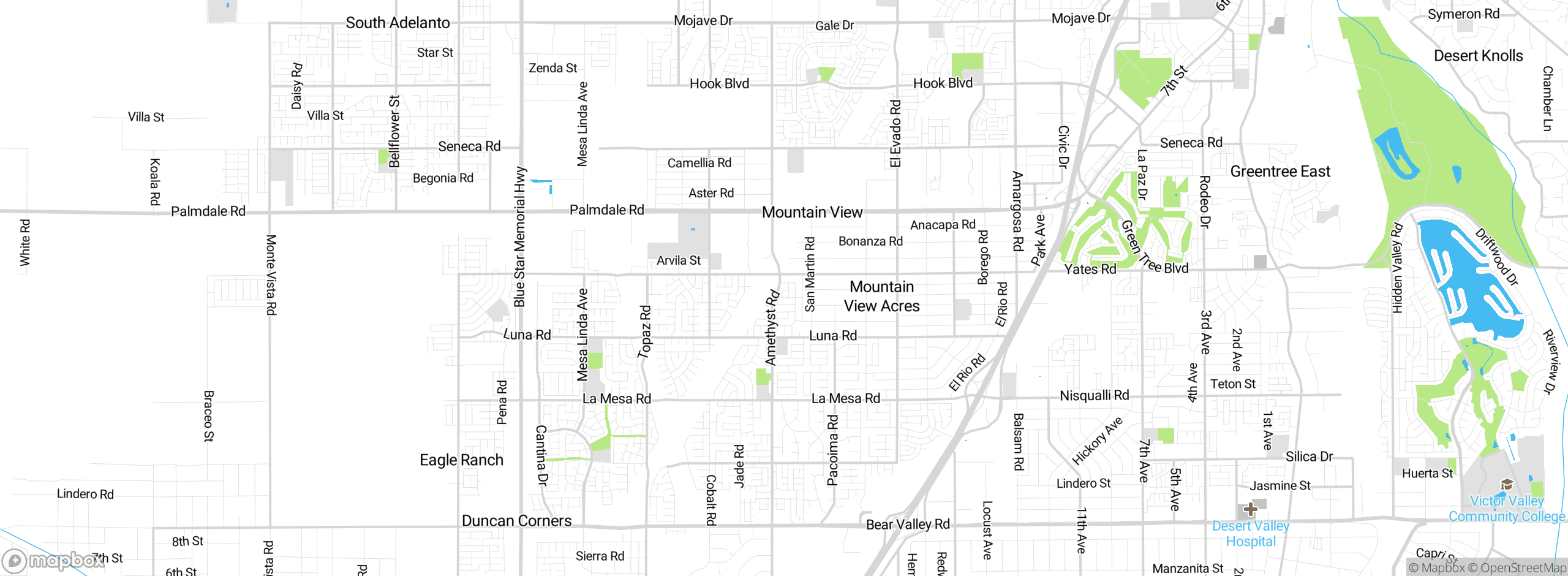 Map showing approximate location