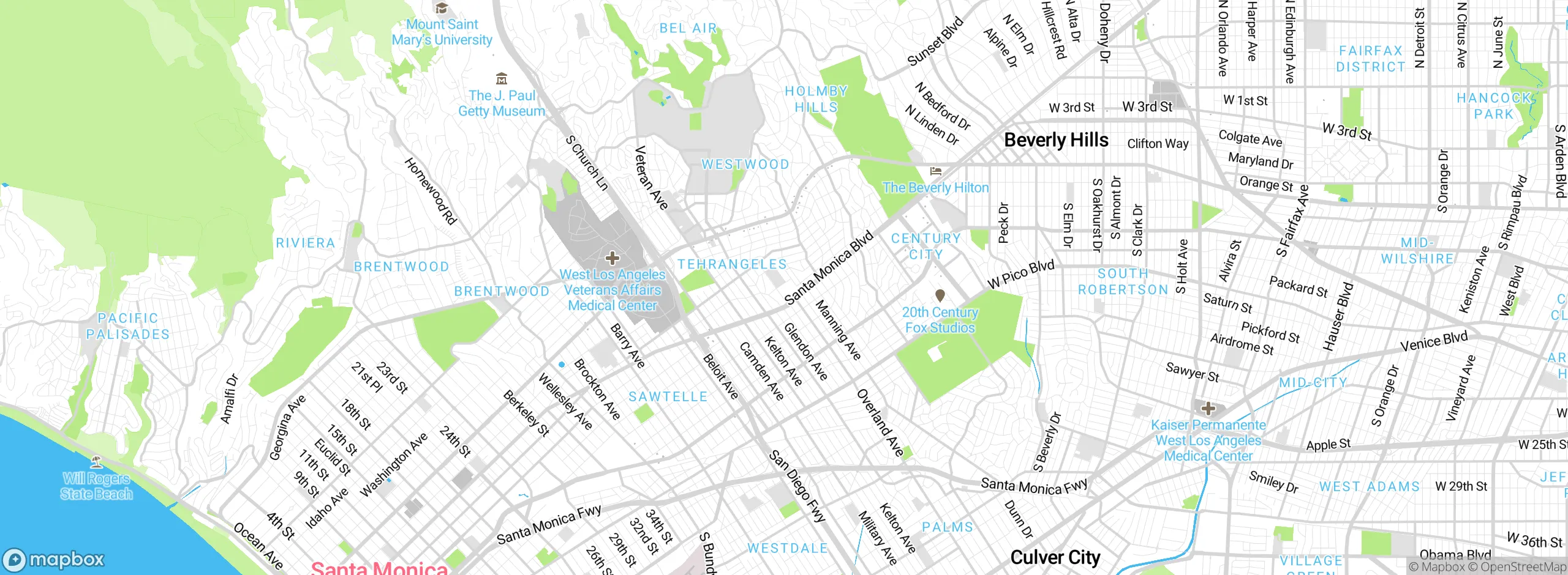 Map showing approximate location
