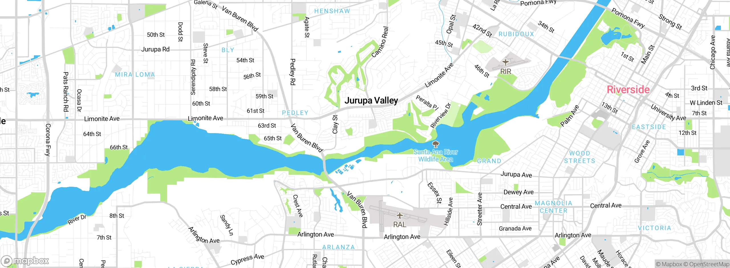 Map showing approximate location