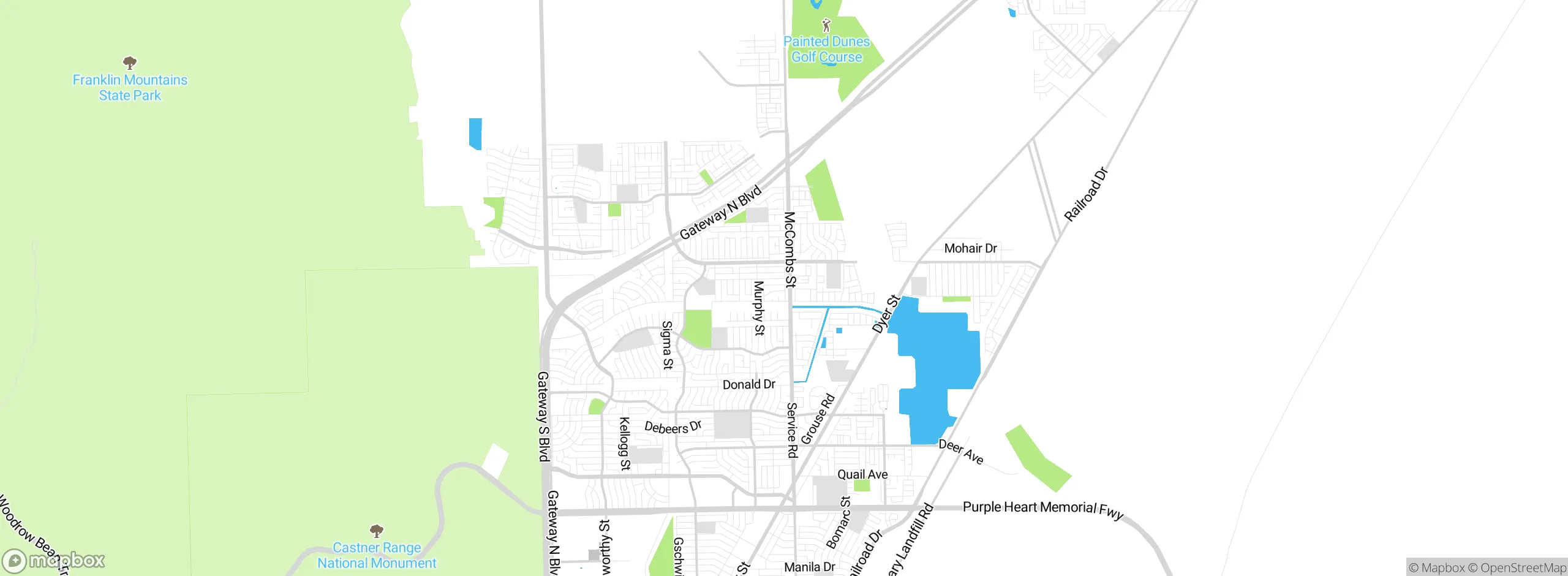 Map showing approximate location