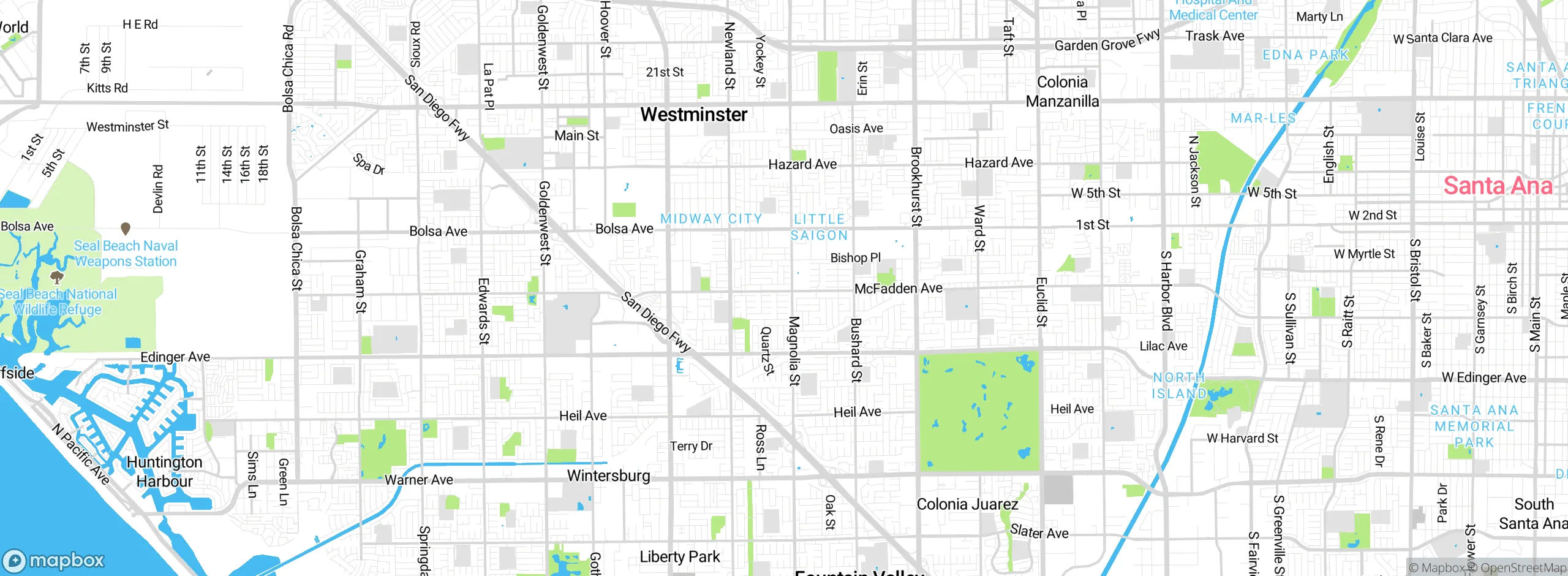 Map showing approximate location