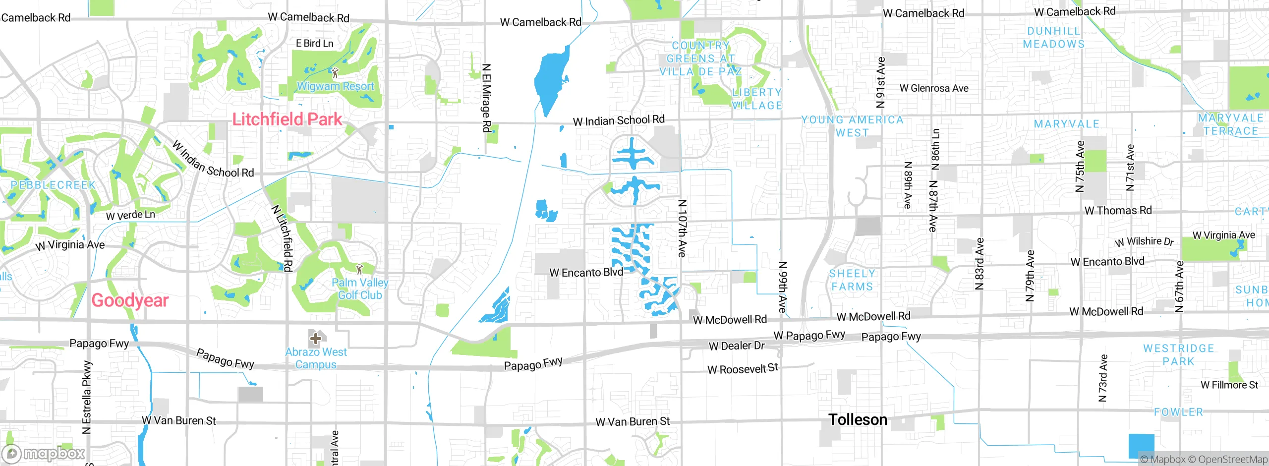 Map showing approximate location