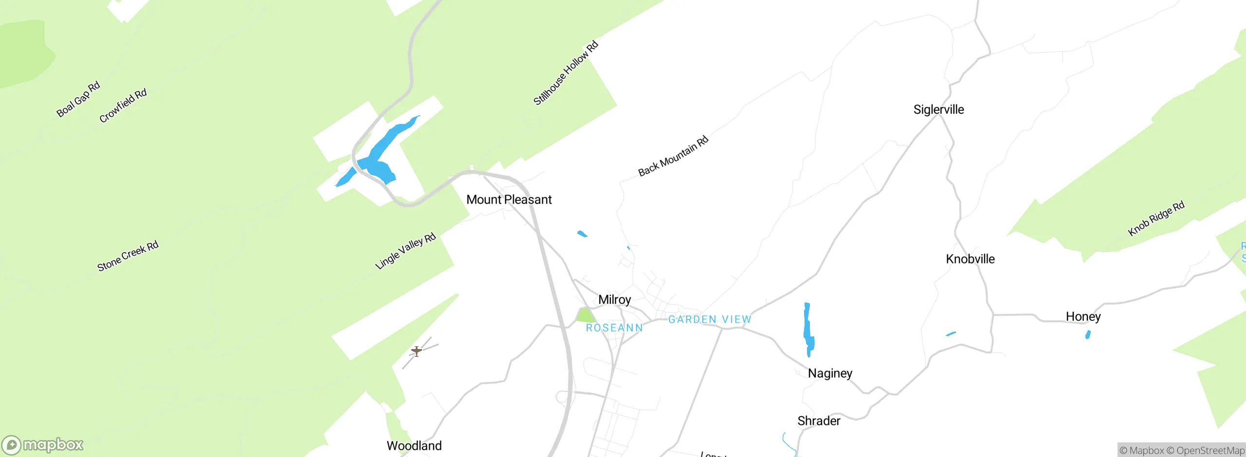 Map showing approximate location